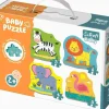 Puzzle Safari de quebra-cabeças para bebês 4v1