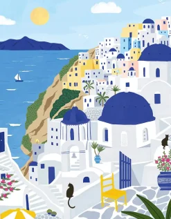 Puzzle Santorini