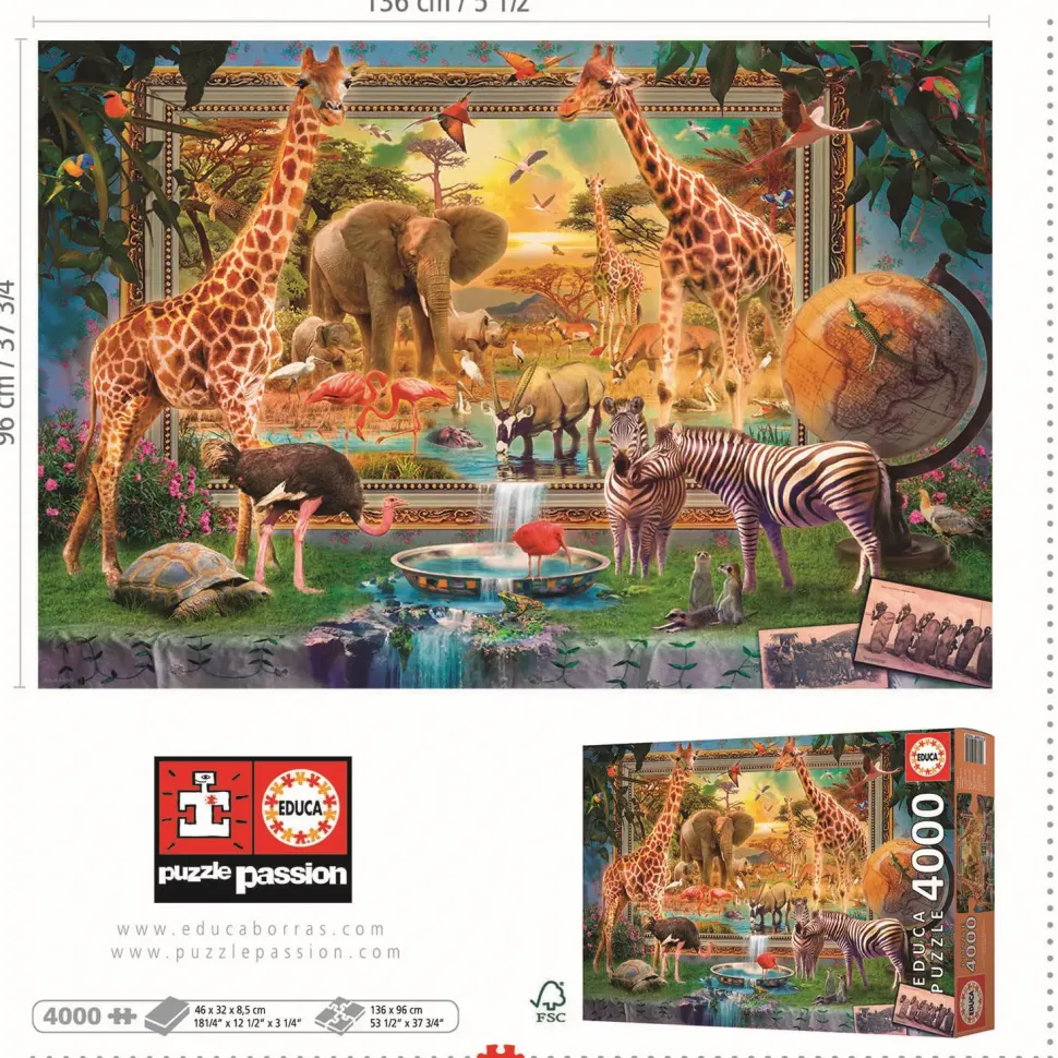 Puzzle Savana ganhando vida