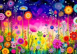 Puzzle Serenata de pétalas