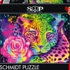 Puzzle Sheena Pike: Leopardo Arco-Íris Neon