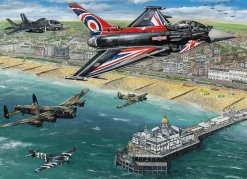 Puzzle Show aéreo sobre Eastbourne