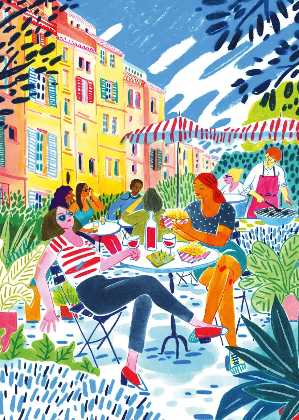 Puzzle Sol no terraço