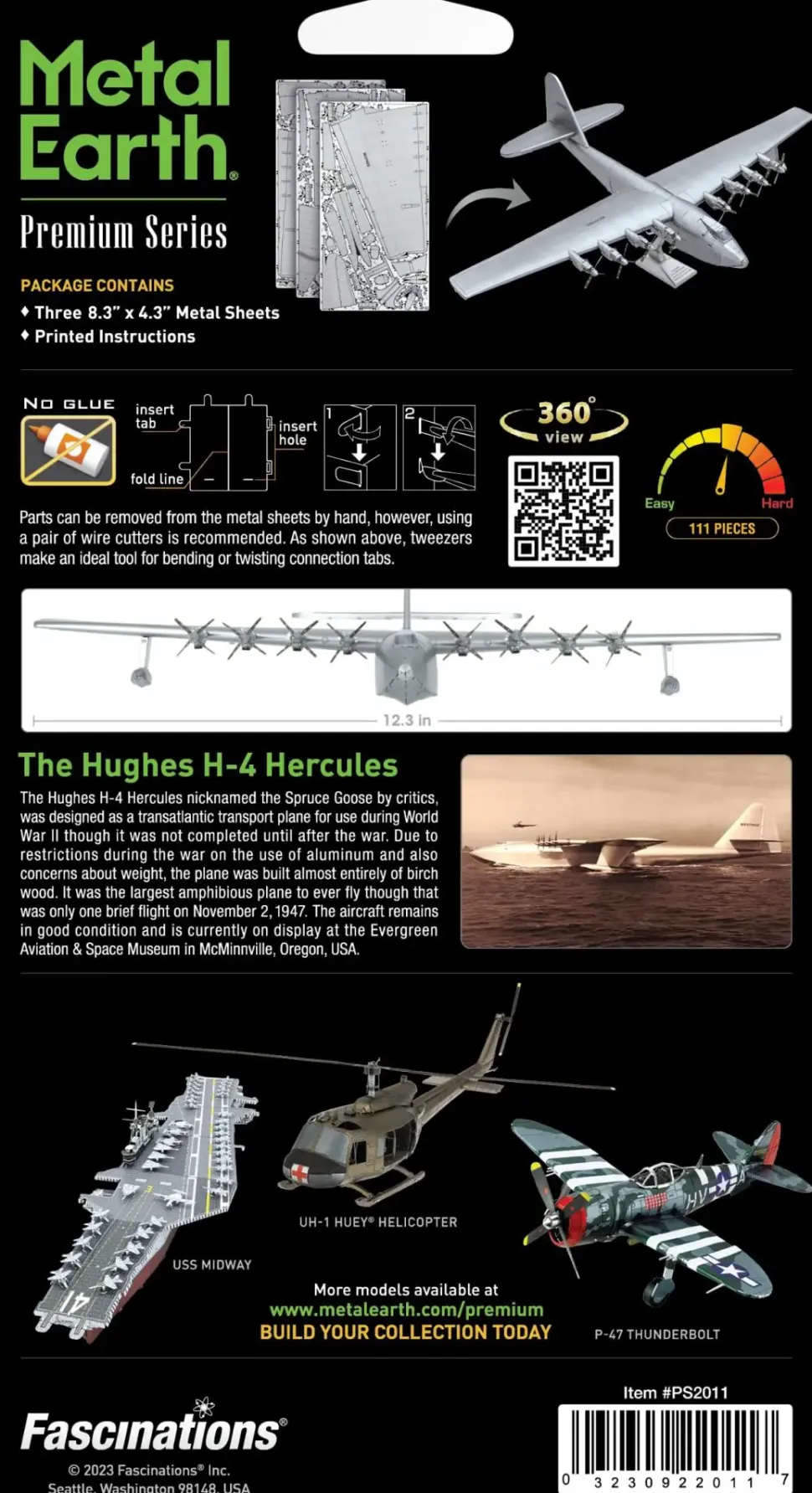 Puzzle Série Premium: Letoun Spruce Goose