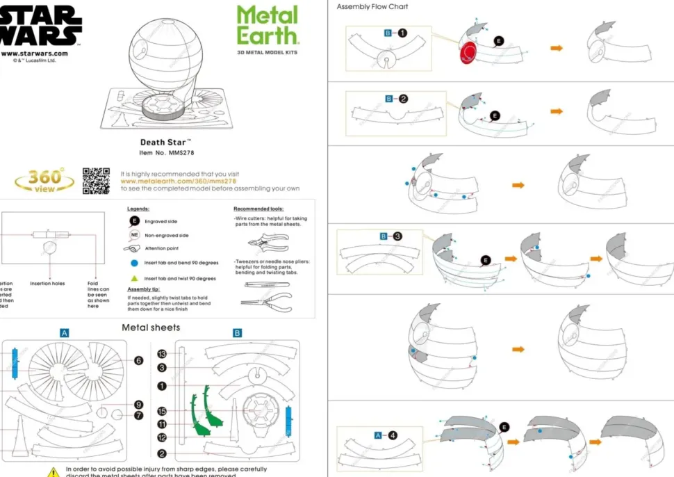 Puzzle Star Wars: Death Star metal