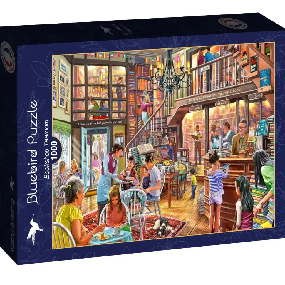 Puzzle Steve Crisp: Livraria Tearoom 1000
