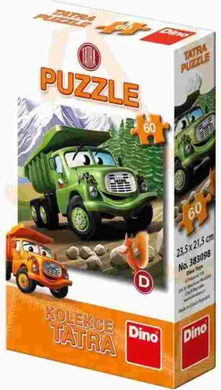 Puzzle Tatra Auta: Tatra 148 zelená 60 dielikov (D)
