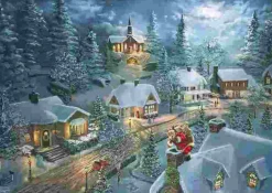 Puzzle Thomas Kinkade: A noite silenciosa do Pai Natal