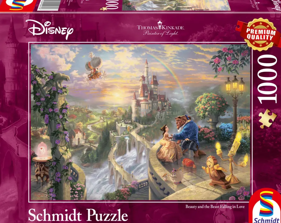 Puzzle Thomas Kinkade: Disney: A Bela e a Fera se Apaixonando