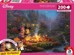 Puzzle Thomas Kinkade: Fogueira de Mickey e Minnie Queridos