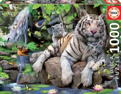 Puzzle Tigres Brancos de Bengala