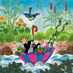 Puzzle Toupeira e guarda-chuva 3x55