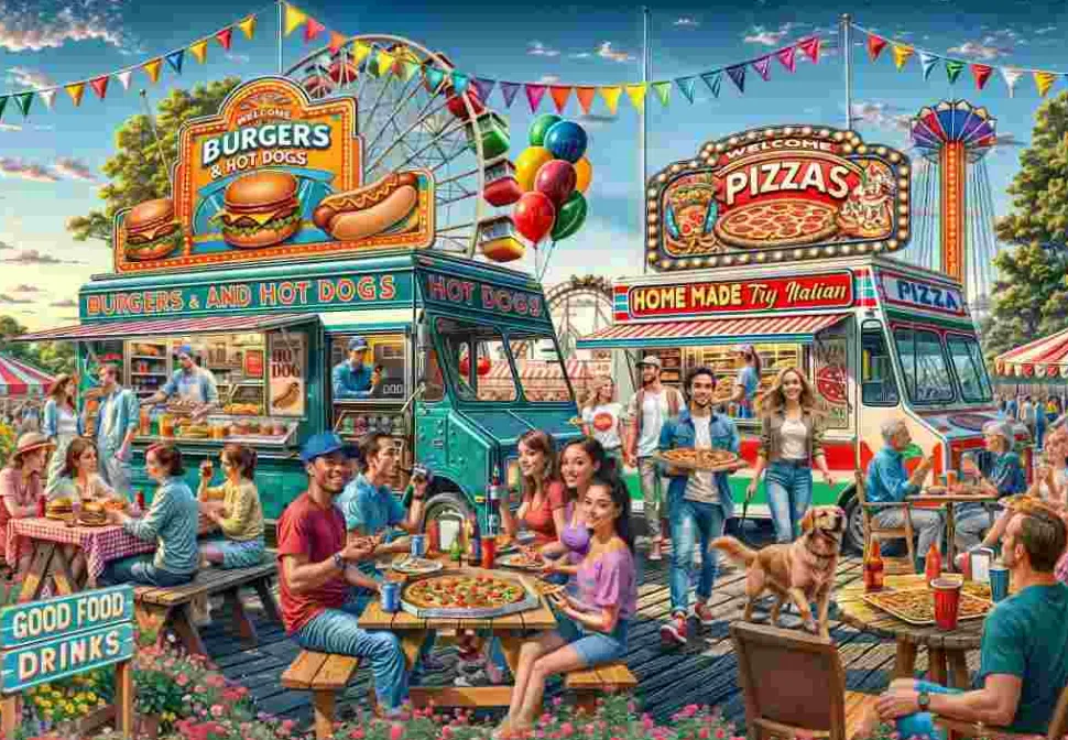 Puzzle Trailer de comida