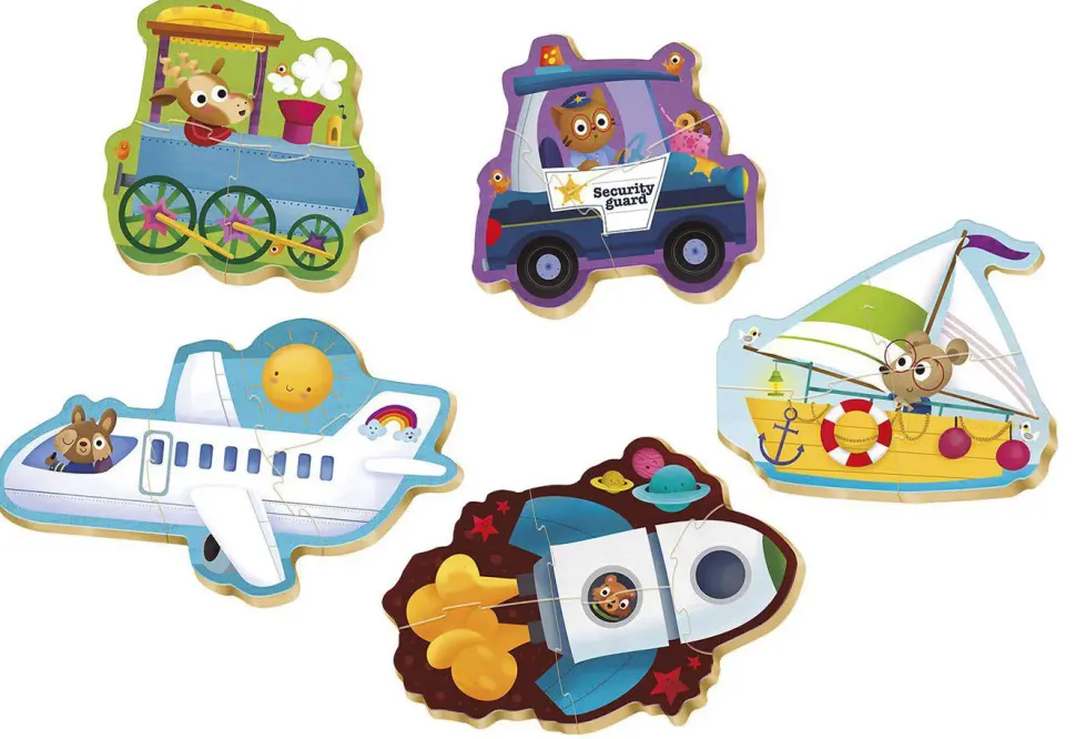 Puzzle Transporte de bebês 4v1