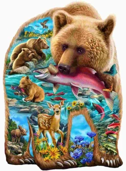 Puzzle Um urso no bosque