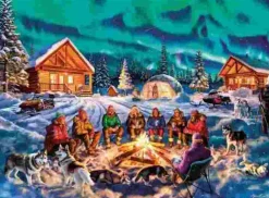 Puzzle Uma noite de aurora boreal