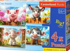 Puzzle 4v1 Animais bonitos