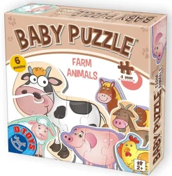 Puzzle 6v1 Animais de fazenda