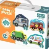 Puzzle 4v1 Baby puzzle Dopravné prostriedky