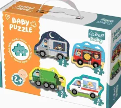 Puzzle 4v1 Baby puzzle Dopravné prostriedky