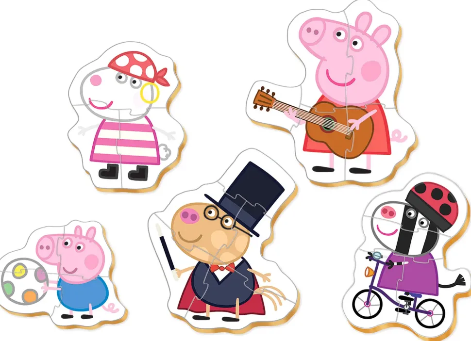Puzzle 4v1 Bebê Prasiatko Peppa