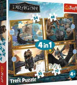 Puzzle 4v1 Como treinar o seu dragão - Dias de Dragão