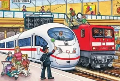 Puzzle 4v1 Doprava v plechovom kufríku