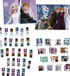 Puzzle 4v1 Frozen 2x puzzle, pexeso e dominó
