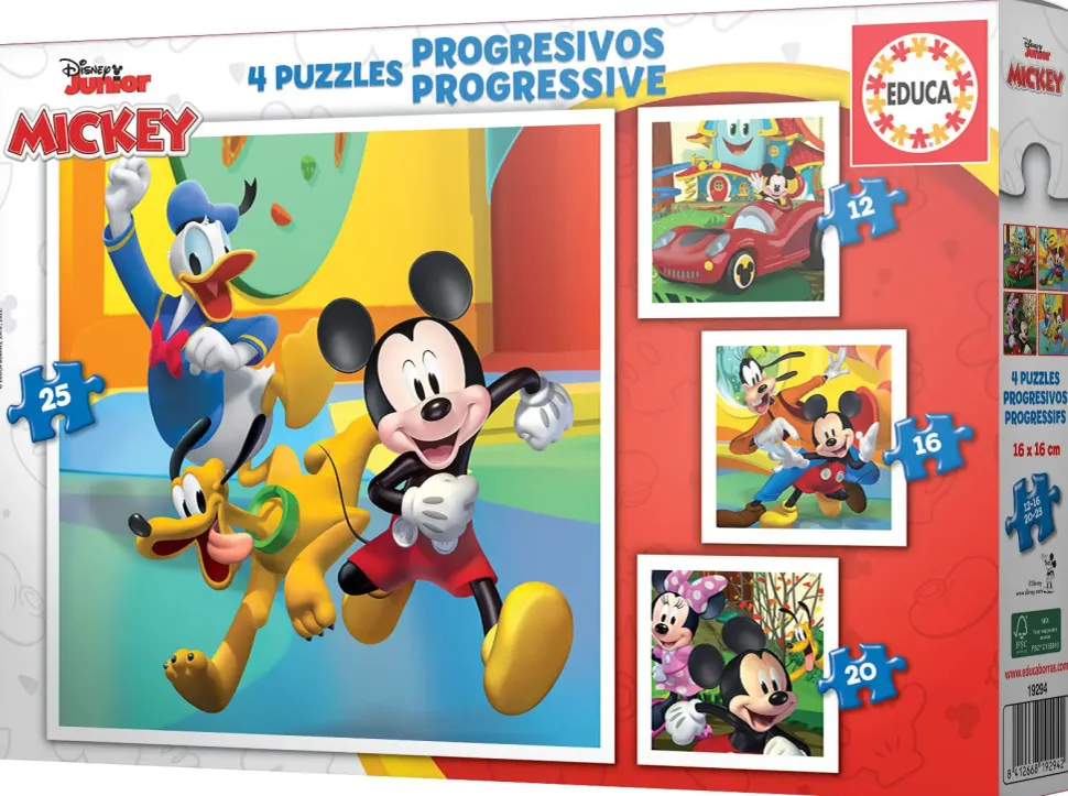 Puzzle 4v1 Mickey e seus amigos