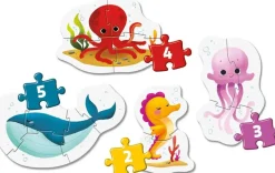 Puzzle 4v1 Morské zvieratká