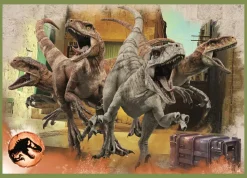 Puzzle 4v1 Os ameaçadores dinossauros do Jurassic World