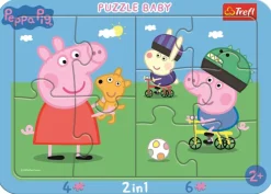 Puzzle 2v1 Peppa Pig Feliz