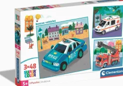 Puzzle Veículos de resgate 3x48