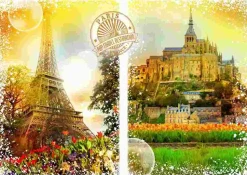 Puzzle Viagem ao redor do mundo - França / 0243 /