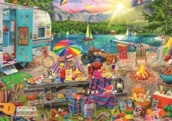 Puzzle Viagem de autocaravana de formas ocultas