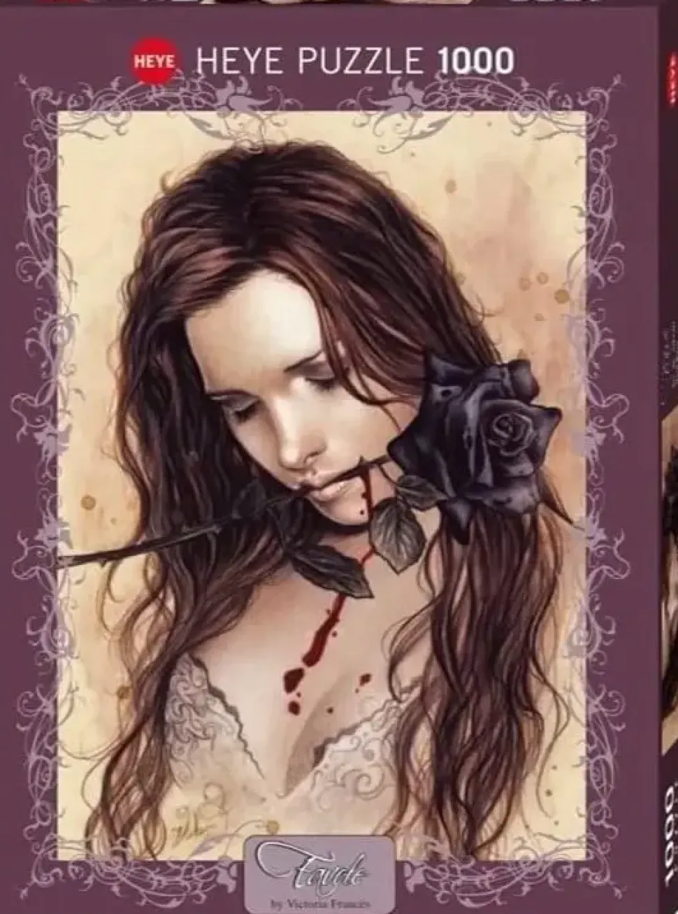 Puzzle Victoria Francés: Dark Rose