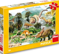 Puzzle Vida de dinossauros 100