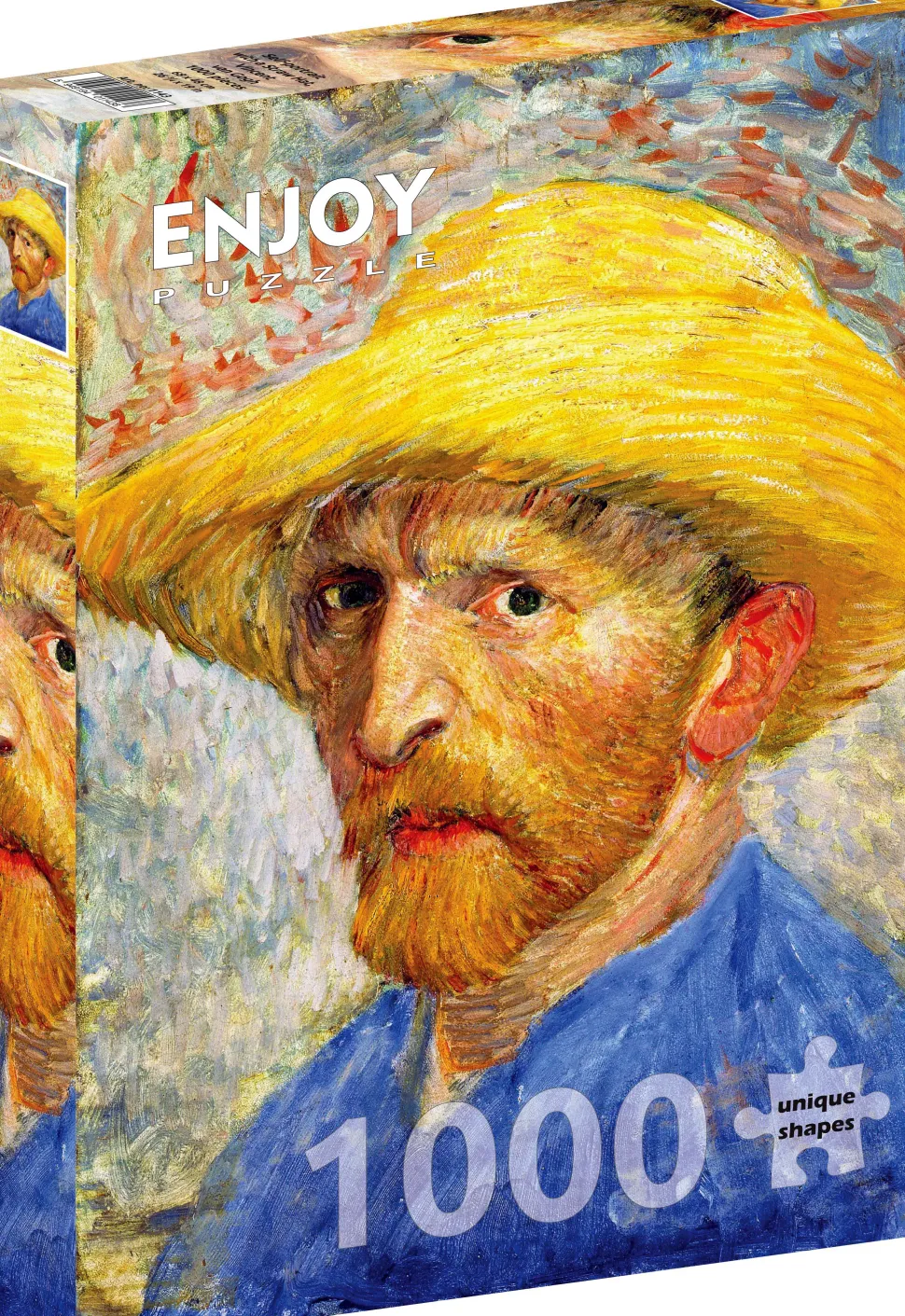 Puzzle Vincent van Gogh: autorretrato com chapéu de palha