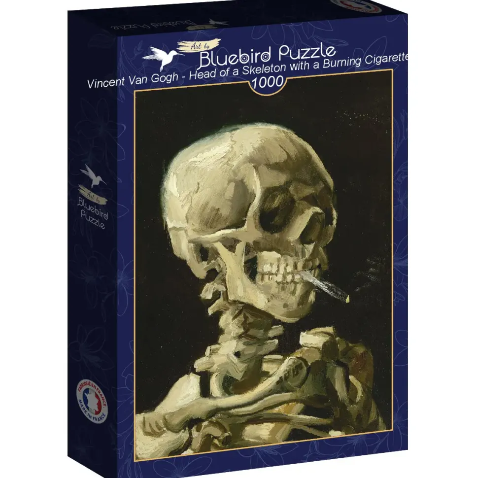 Puzzle Vincent van Gogh: Cabeça de um esqueleto com um cigarro aceso