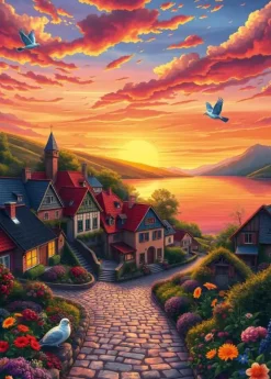 Puzzle Vista do lago