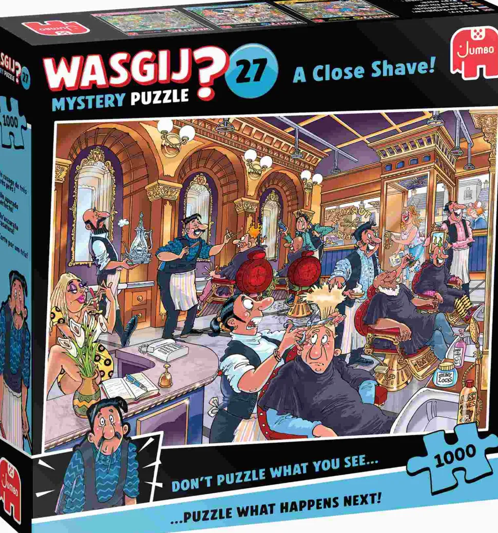 Puzzle Wasgij: Mistério 27 - Um barbear rente!