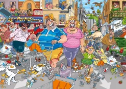 Puzzle Wasgij: Original 46 - Loucura do corredor do meio!