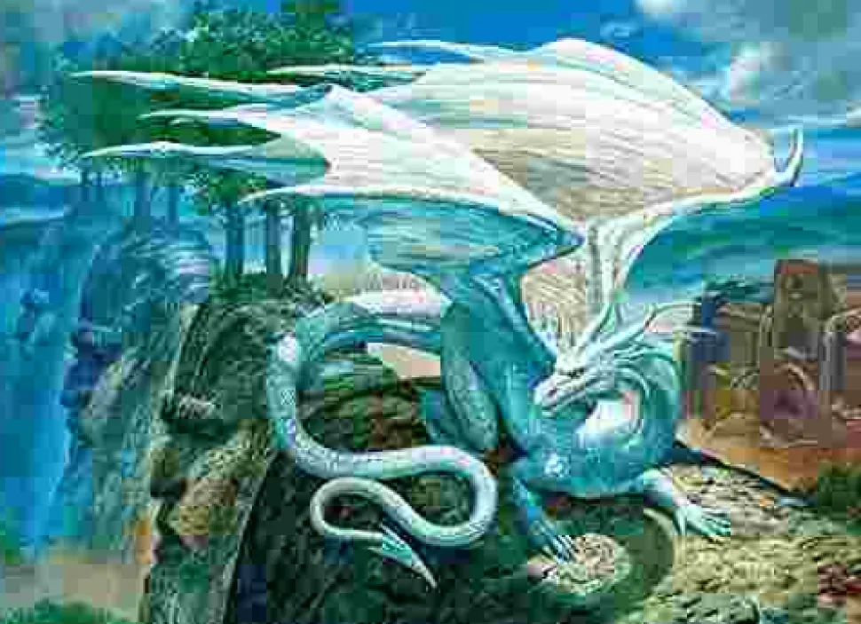 Puzzle White Dragon
