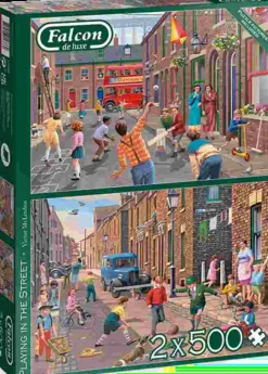 Puzzle 2x500 Brincando na Rua