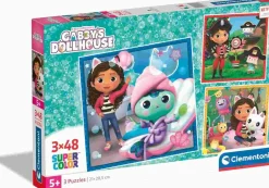 Puzzle 3x48 Casa de bonecas da Gabby