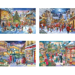 Puzzle 4x500 Compras de Natal