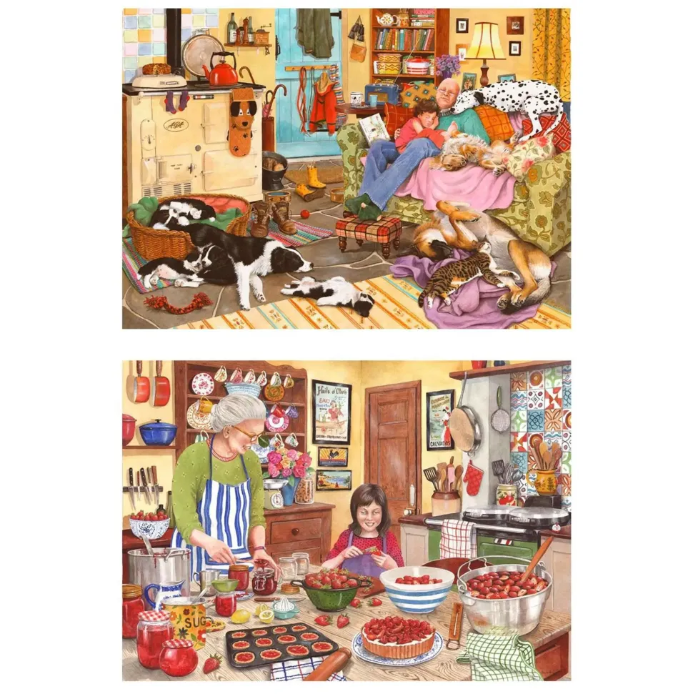 Puzzle 2x500 Coração da casa