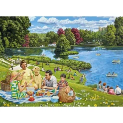 Puzzle 4x500 Dia com a Família