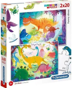 Puzzle 2x20 Dinossauros engraçados