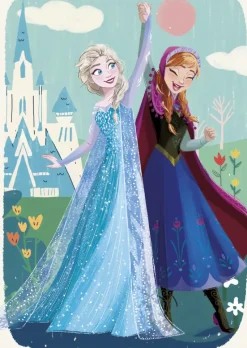 Puzzle 2x77 Frozen: Anna e Elsa